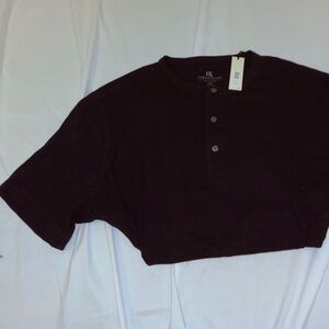 Banana Republic black short sleeve Henley size men’s large